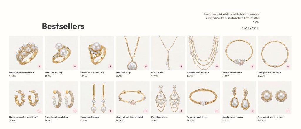 ACCO retail site — bestsellers grid